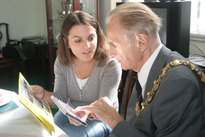 Maria with Blackburn Mayors.JPG